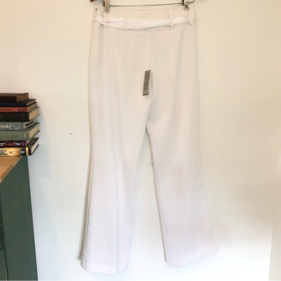 NWT Cache split front white pants | wedding | bride | tuxedo  | formal | Sz 6 - Picture 9 of 16